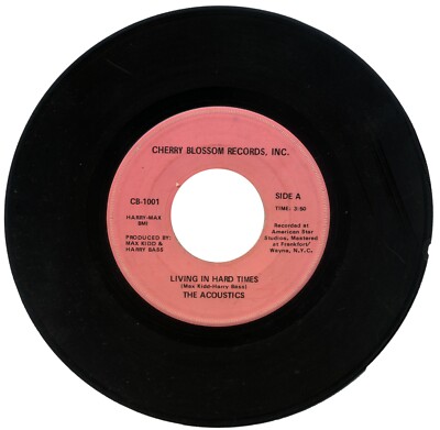 THE ACOUSTICS ''LIVING IN HARD TIMES c/w WHAT IS THE NAME OF THAT SONG'' 1975 SOUL