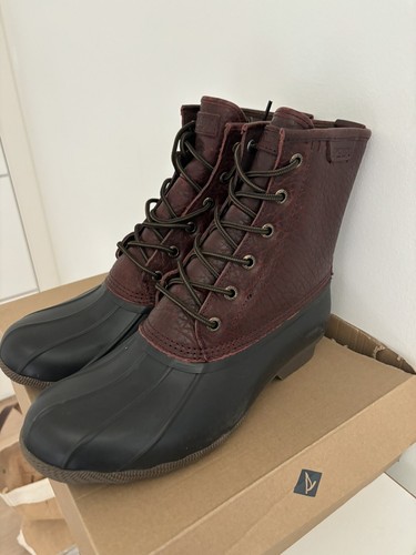 Sperry Top-Sider Men Saltwater Duck Boot Boot 9.5 Brown and Black - Picture 3 of 6