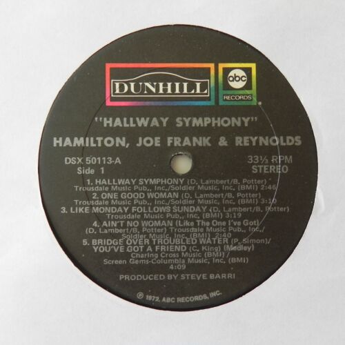 Hamilton, Joe Frank & Reynolds Hallway Symphony Dunhill DSX50113 1972 VG++/VG - Picture 3 of 4