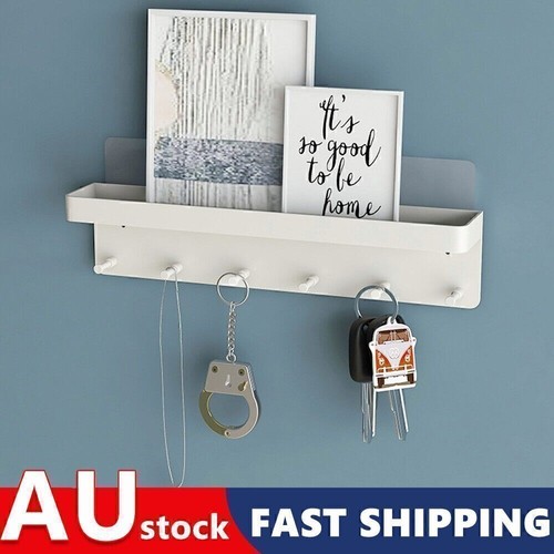 Wall Mount Key Rack Hanger Holder 6 Hook Chain Storage Organizer Decor for Home - Picture 14 of 18