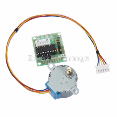 5 Stück 5V Schrittmotor 28BYJ-48 + Antrieb Testmodul Platine ULN2003 5 Leitungen 4 Phasen