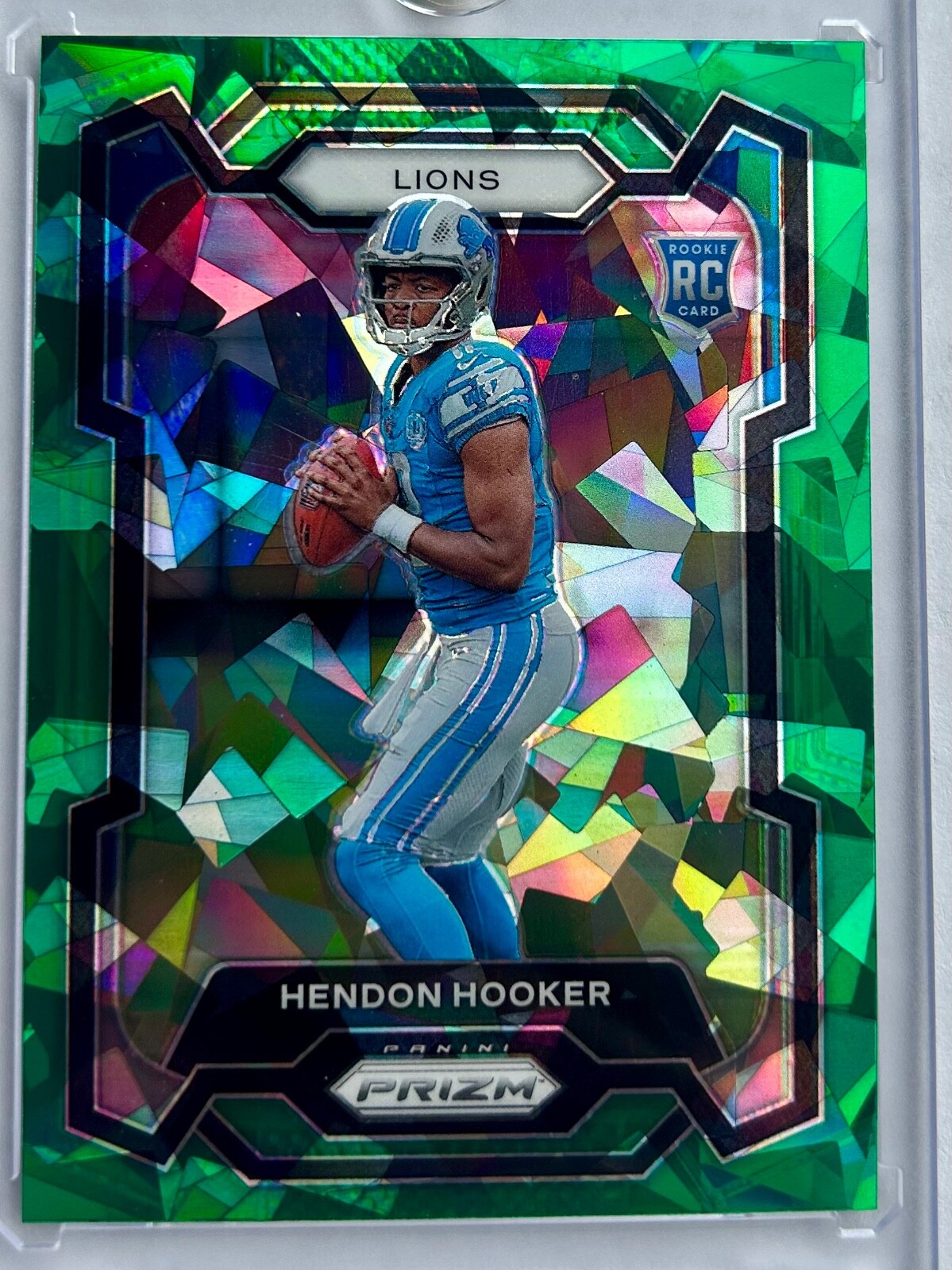 2023 Panini Prizm - Rookies Hendon Hooker #329 Green Ice Prizm (RC)