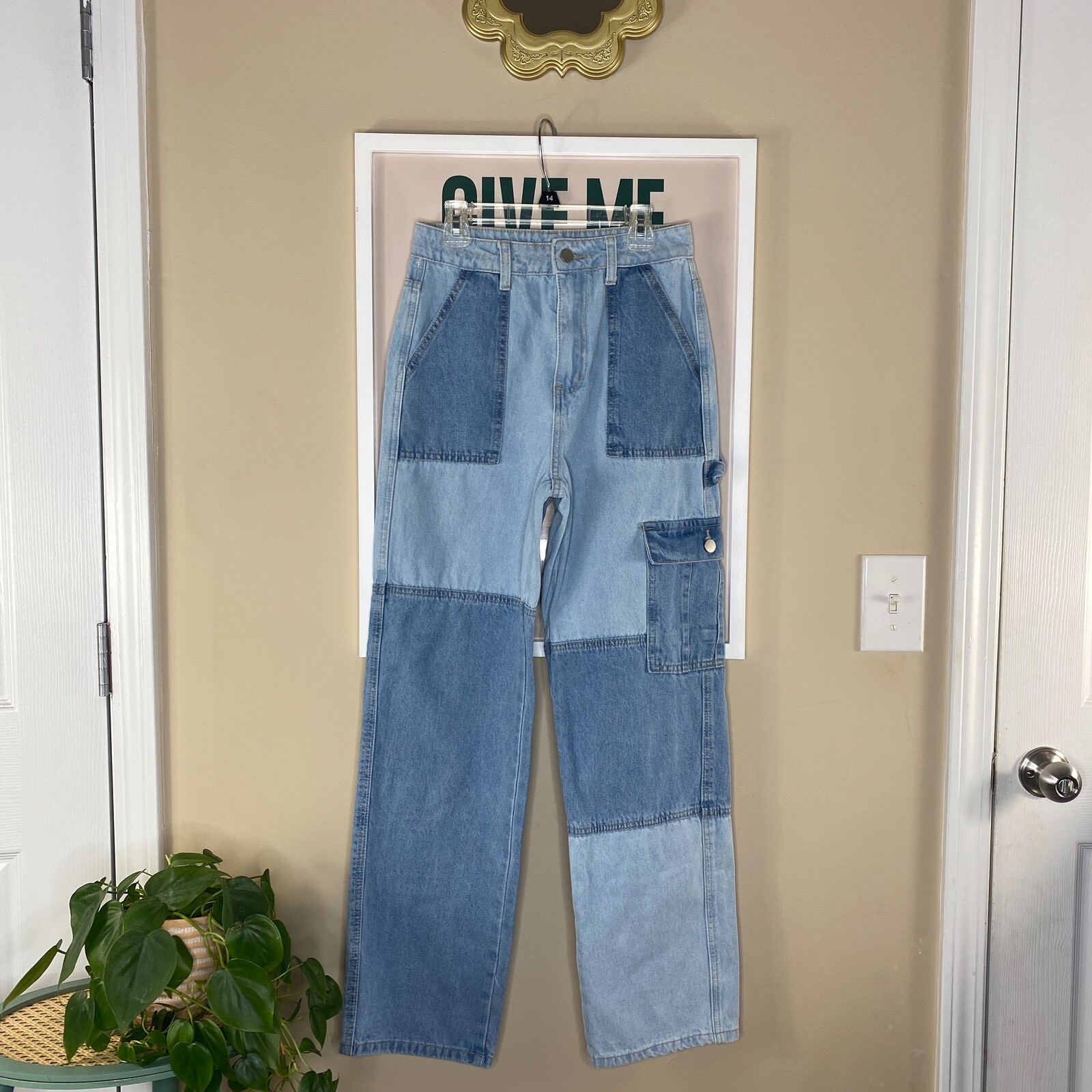 Shein Patchwork Jeans Size: XS - image 1