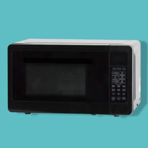 07 Cu Ft 700W Micro-ondes de comptoir 6 Préréglages Vitesse Défrost Verre Table tournante