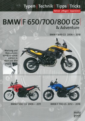 BMW F650GS/F700GS/F800GS Reparaturanleitung/Reparaturbuch/Handbuch/Wartung/Buch