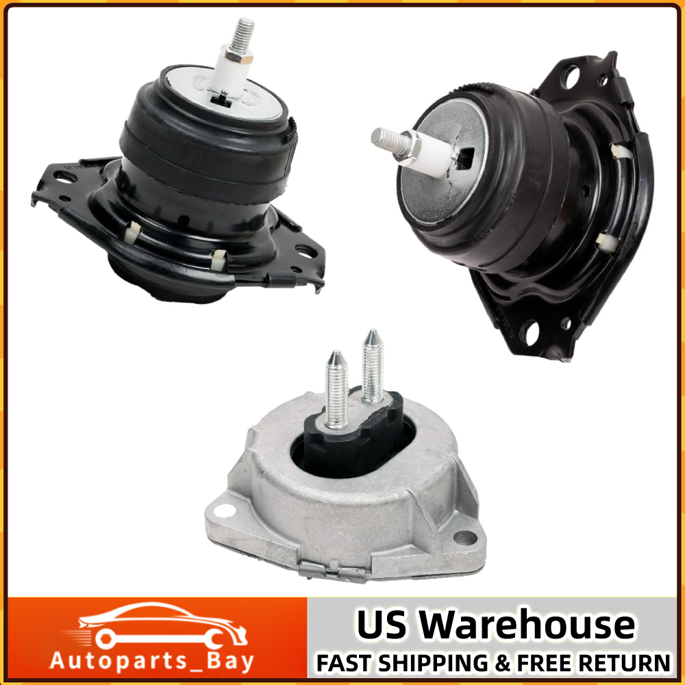 For 11-19 Jeep Grand Cherokee 3.6L 5.7L RWD Engine Motor & Trans Mount 3PCS Set