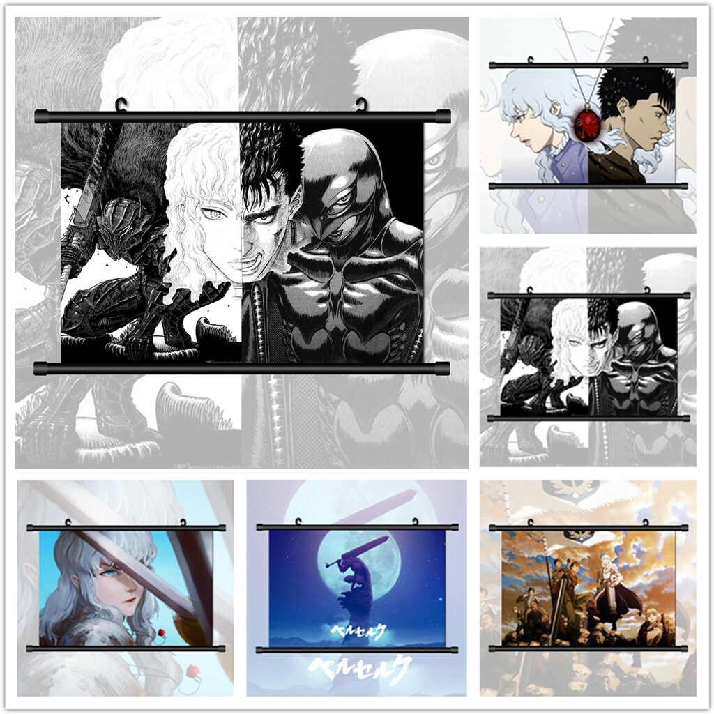 Berserk Griffith Guts Anime Manga Wall Poster Scroll | eBay