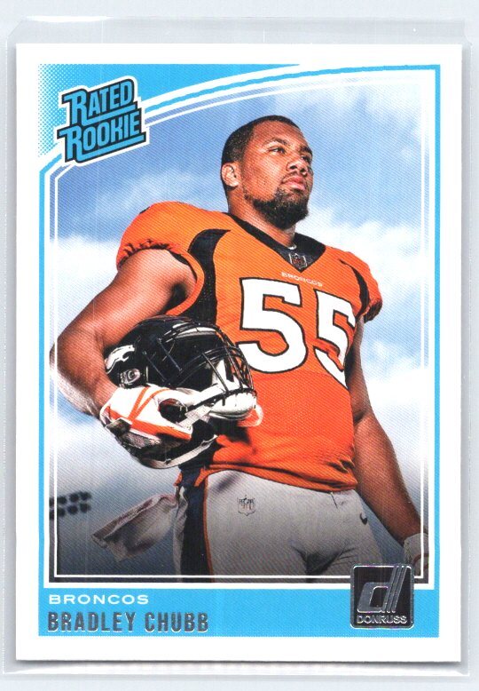2018 Donruss Bradley Chubb #319 RR, RC Rookie Denver Broncos