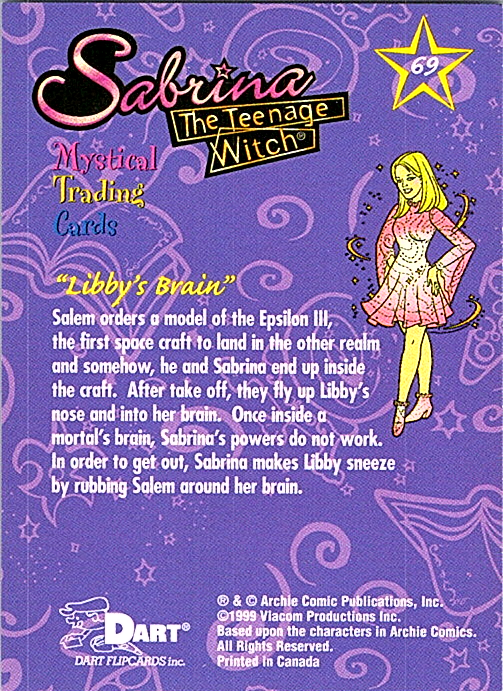 1999 Dart Sabrina The Teenage Witch - Pick Choose Your Cards - Picture 35 of 35