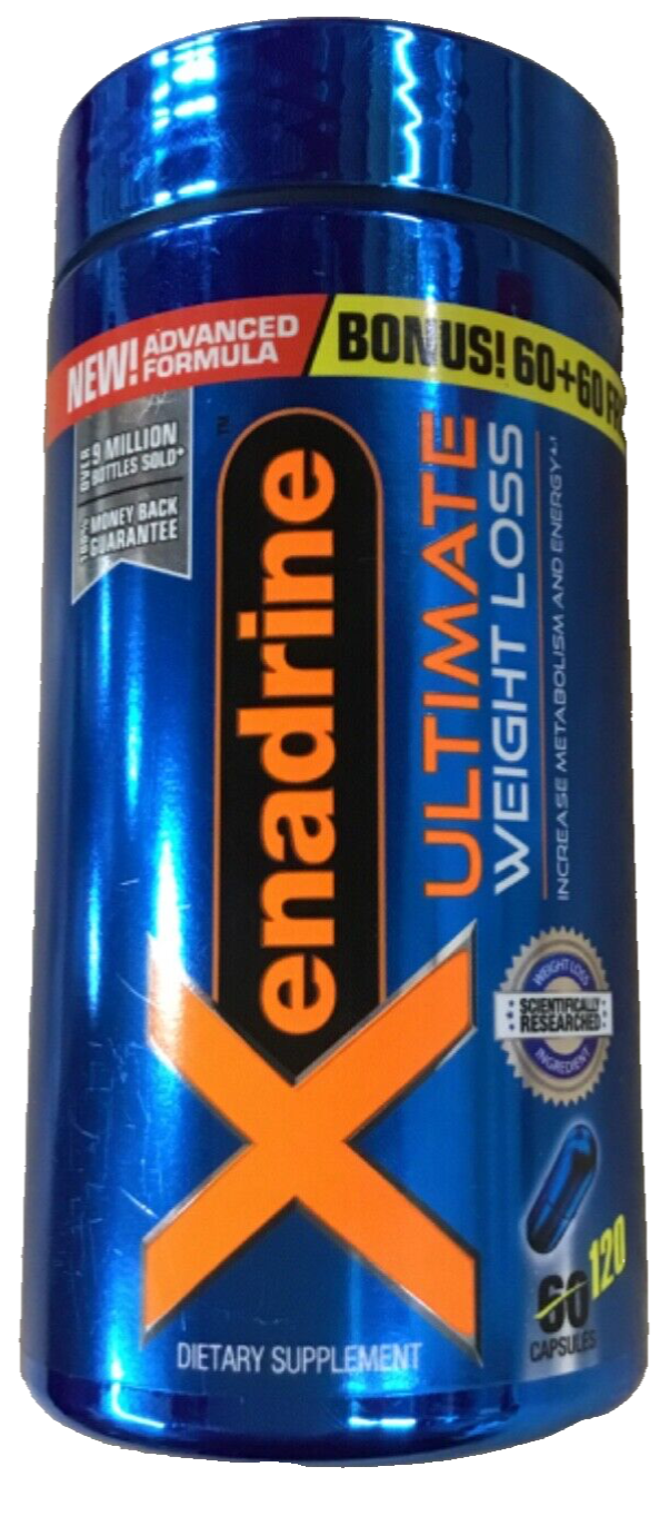 Xenadrine Ultimate, Weight Loss Supplement Bonus, 120 Count capsules