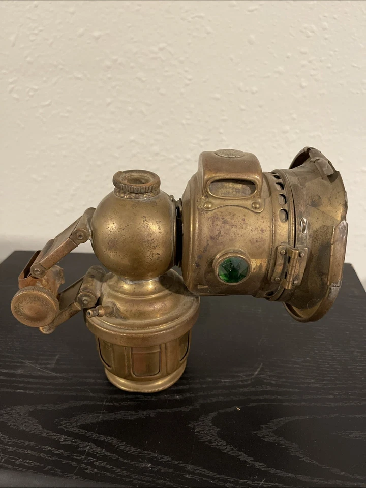 Brass Joseph Lucas King Of The Road Lion Bicycle Lamp - Image 2 of 4