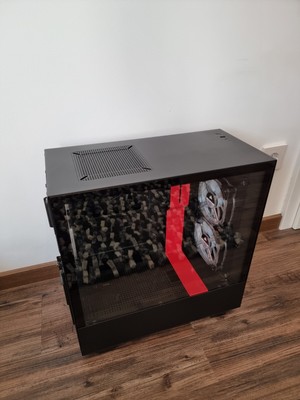 NZXT H510i Midi Tower PC-Gehäuse + 3x Corsair HD120 Lüfter + Gratis PCIe Kabel