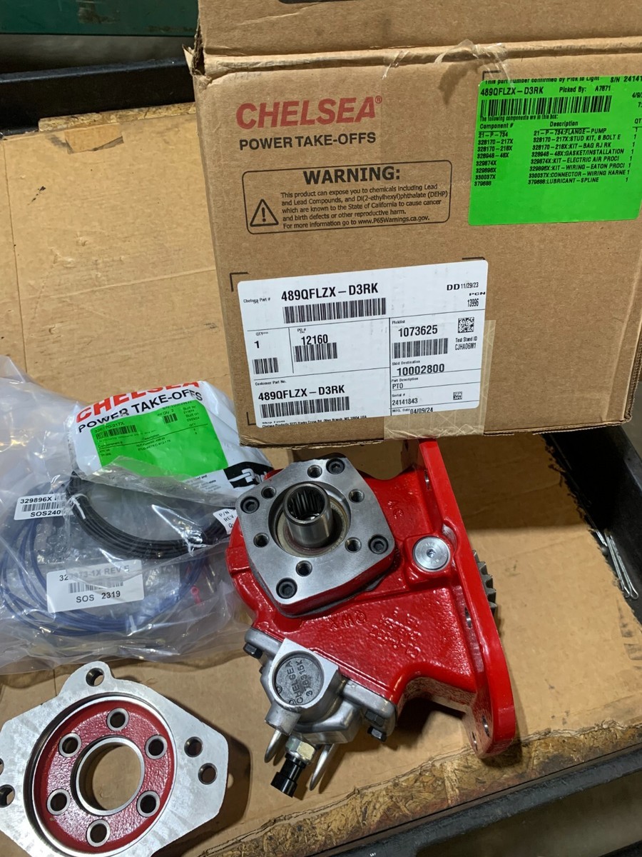 Peterbilt 489QFLZX-D3RK PTO CHELSEA FOR EATON ENDURANT 116% ENGINE