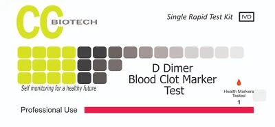 CCB D Dimer Cardiac test kit. Individual box.
