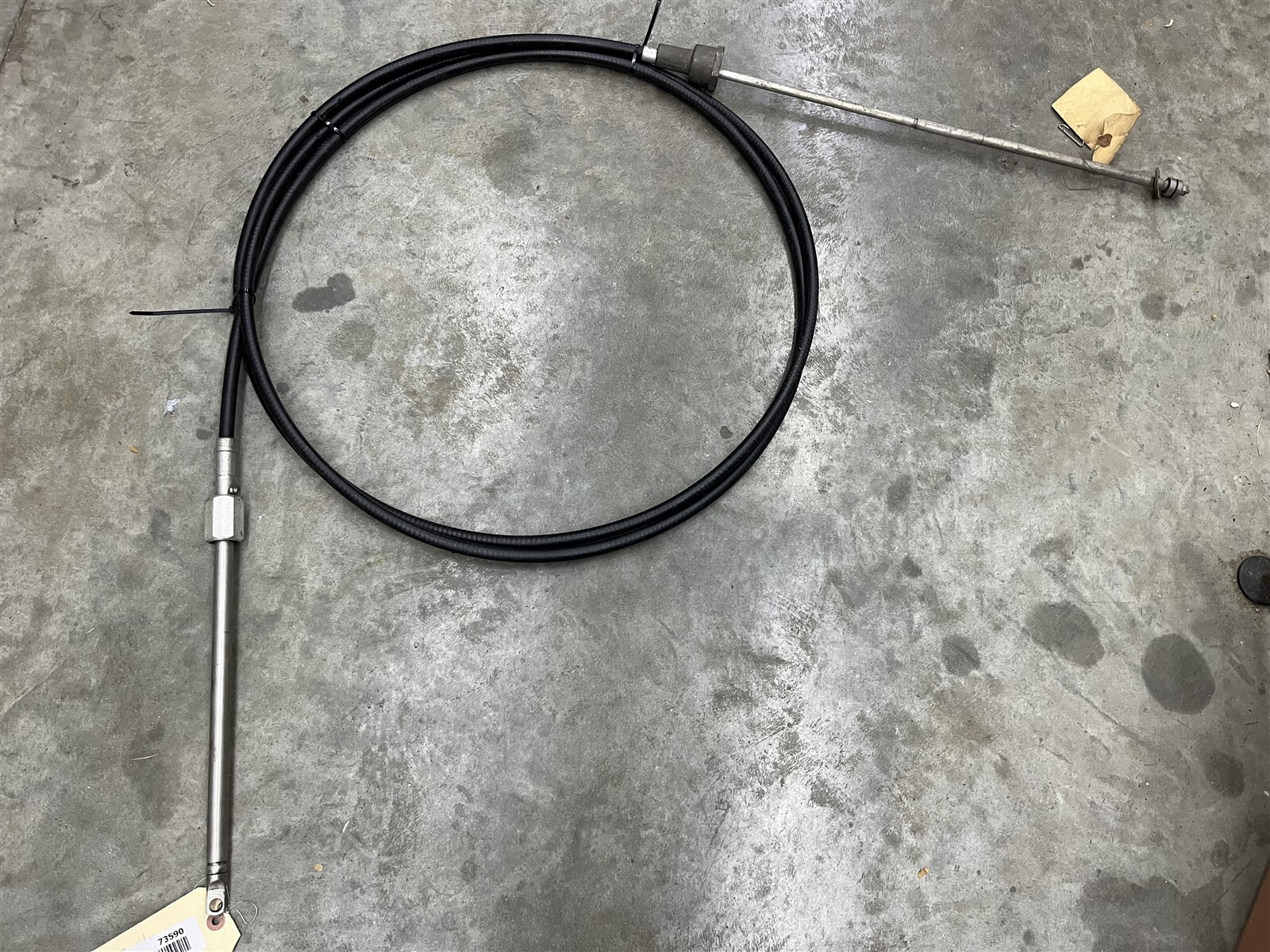 Mercury Heavy Duty Ride Guide Steering Cable 16FT 6IN Used eBay
