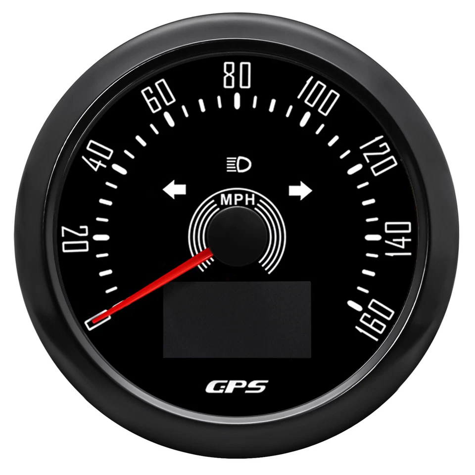 6 Gauge Set 85mm GPS Speedo&Tacho&52mm Fuel Level Water Temp Oil Pressure Volt - Image 3 of 4