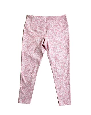 ZELLA Crop Leggings Pink Floral Print 