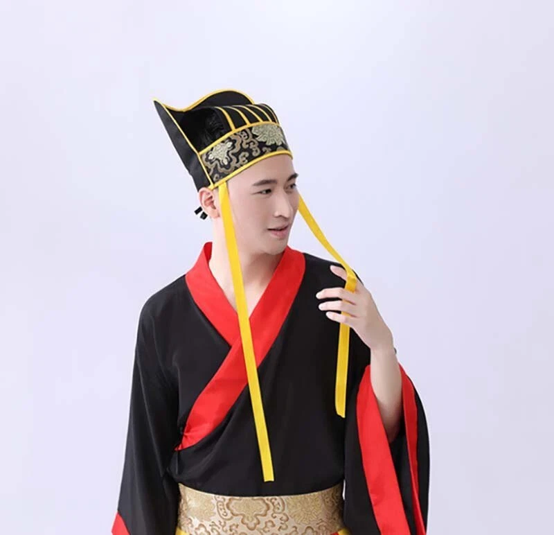 Hanfu Hat Headdress Men Ancient Hat Chinese Traditional Headdress New Adult - Image 2 of 4
