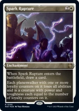 4x Spark Rupture - FOIL Etched - MTG - March of the Machine AFETRMATH - NM