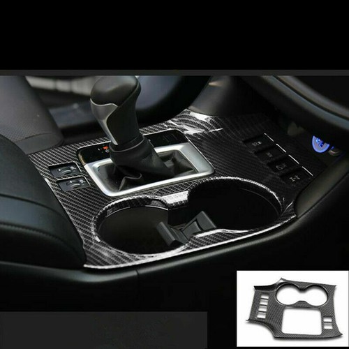 For Toyota Highlander 2015-2019 Carbon Fiber ABS Gear Shift Box Panel Cover Trim - Picture 2 of 6