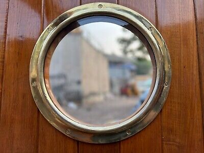 Custom Nautical Porthole Door: Master Handcrafted Solid Wood Entrance