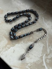 Tesbih Oltu Silber 925 Firuze Black Amber Erzurum Oltu