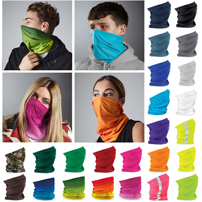 3 in 1 Gesichtsbedeckung Beechfield Morf Original - Schlauchschal Hals Atmungsaktiv Maske