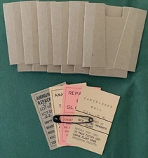 EARLY  WWII  M1  GARAND  REPLICA  BANDOLEER  RESTORATION  KIT  FOR 8 RD  CLIPS