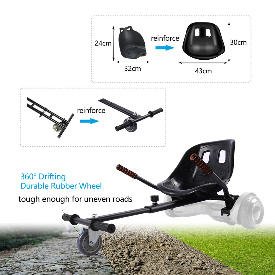 Hover seat Attachment, Hover Go Kart, Hoverkart For Electric Scooter for Kid - Image 2 of 4
