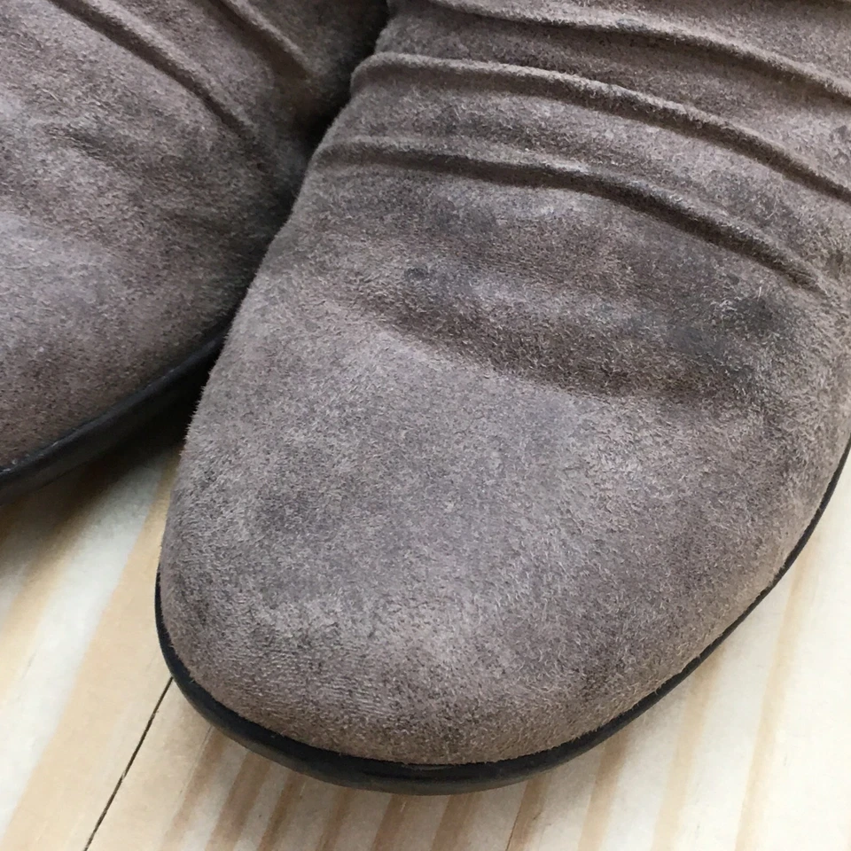 Natural Soul Boots Womens 8W Coltrane Ankle Bootie Brown Faux Leather Buckle Zip - Image 4 of 4