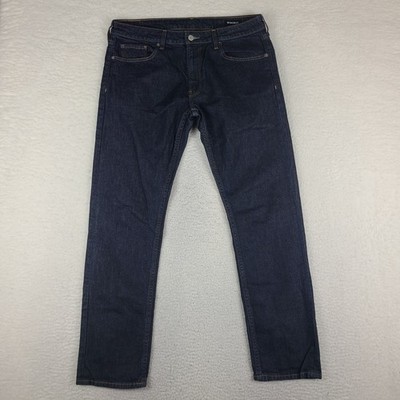 BONOBOS Jeans Mens 34x32 Blue Slim Fit Dark Wash Denim