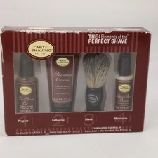 The Art of Shaving NY 4 Piece Starter Set Travel Size Sandalwood Essential Oil