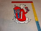 VINTAGE ICEE FROZEN COCA COLA SLUSHY POLAR BEAR 12" SODA ICE GAS OIL KMART SIGN!