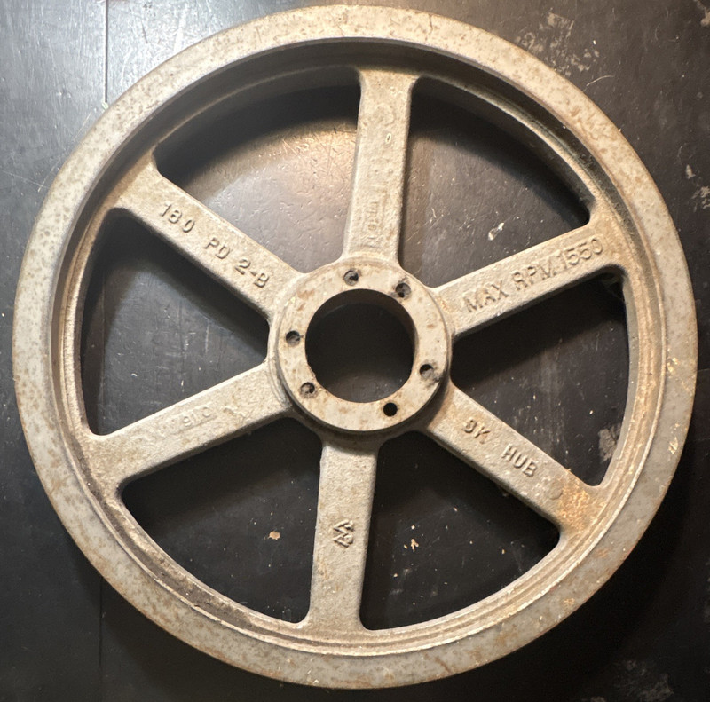Industrial Dual-groove Heavy Duty Cast Iron V-belt Pulley 18.0 PD 2 B