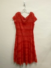 Sangria  SIZE  16 Dark Coral Lace Plus Size Dress