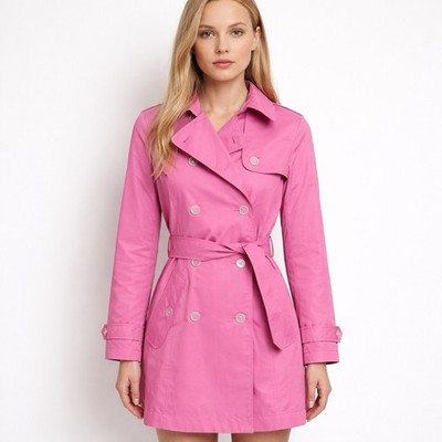 Ralph Lauren Women s Trench Rain Jacket Pink Women s Size Medium New With Tags