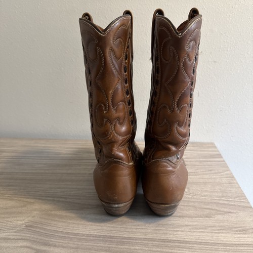 Durango Brown Leather Western Boots Women’s Sz 9.5 DMade In USA - Picture 6 of 12