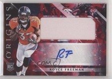 2018 Panini Origins Rookie Red 51/99 Royce Freeman #138 Jumbo Patch Auto 6fs