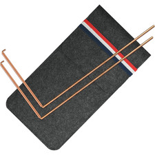 99.9 Copper Dowsing Rods - 2-Pack Divining Rods with Bag - Ghost Hunting Equipm