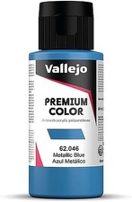 Vallejo Metallic Blue Premium 60ml Bottle - Hobby and Model Acrylic Paint