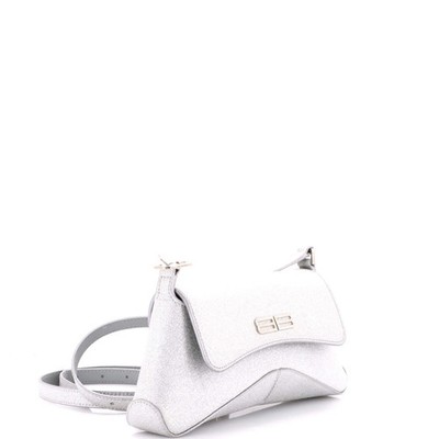 Balenciaga XX Flap Street Shoulder Bag Glitter Leather Small | eBay