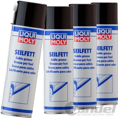 4x LIQUI MOLY 6135 SEILFETT SPRAY 500 ML HOHLRAUMVERSIEGLUNG UNTERBODENSCHUTZ