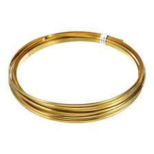 Half Hard Brass Wire, 1Pcs 9Gauge/3x1mm Diameter 6m/19.68ft Craft Wire