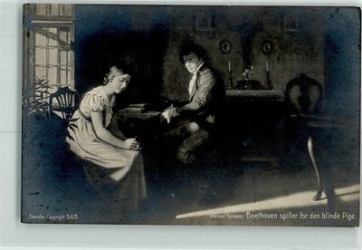 39645645 - signed Tornoe Wenceslas Beethoven plays for a blind girl