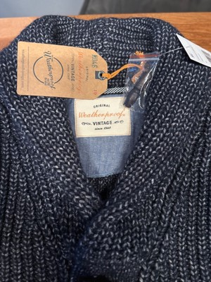 Cardigan Sweater von Original Weatherproof Vintage Gr. M, NEU! Strickjacke