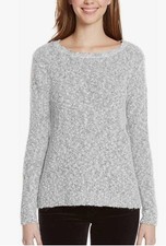 Buffalo David Bitton Ladies' Textured Sweater Grey  White