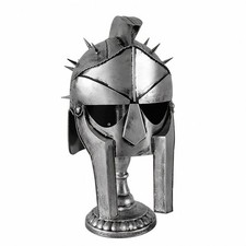 Gladiatorenhelm mit St&auml;nder Sammlerst&uuml;ck Gladiatorenhelm Handarbeit f&uuml;r Cosplayer