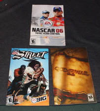 Playstation 2 Lot of 3 Mixed Manuals ONLY, God of War, NFL Street, Nascar 06