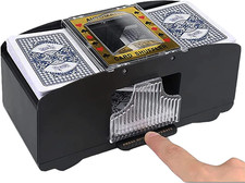 Mescolatore Automatico Di Carte , Blackjack Di Lusso Con Venature Del Legno Gioc