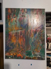 20" X 16" Acrylic Pour Paintings
